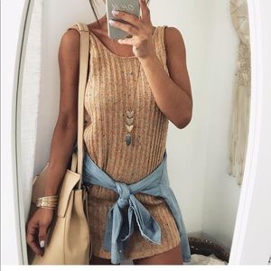 Sleeveless sweater dress